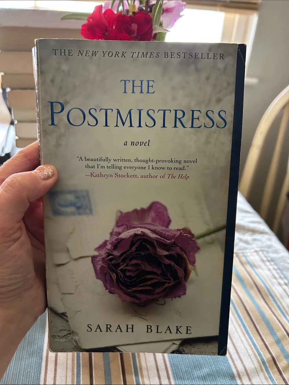 The Postmistress by Sarah Blake - Purple & Cream Cover